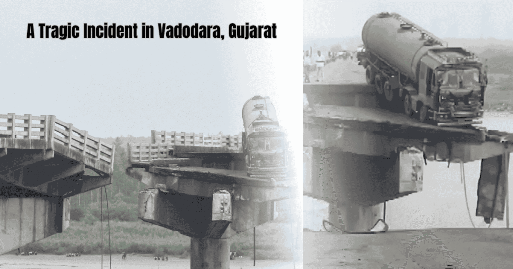 Gambhira Bridge, Vadodara bridge collapse, Gujarat infrastructure, Mahisagar River, bridge safety, rescue operations, India news